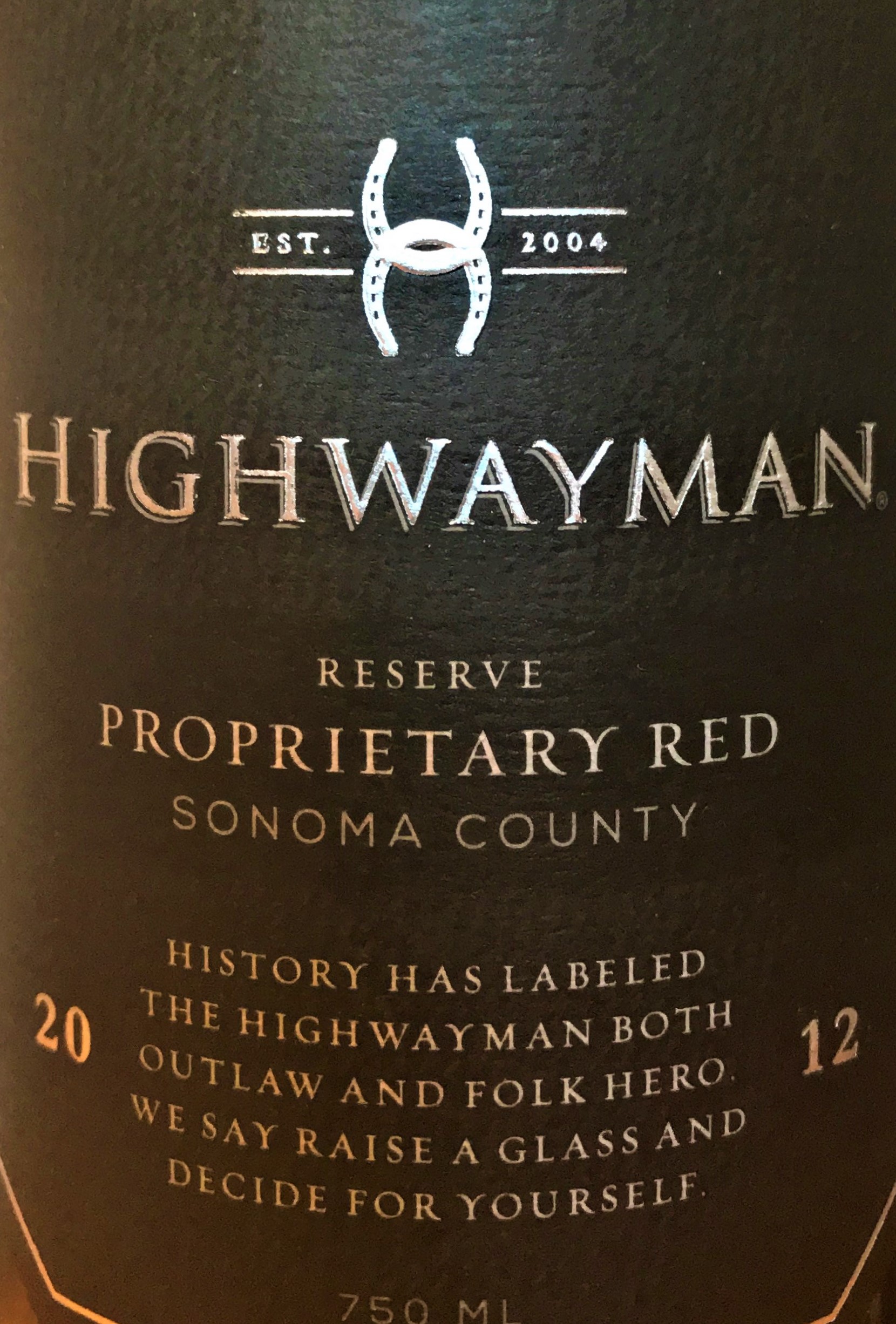 W Highwayman 2012